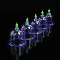 12 pièces Boîtes Ensemble Vide Cuppings D'aspiration Appareil de Thérapie Masseur Kit Ménage Ventouses Ensembles D'outils