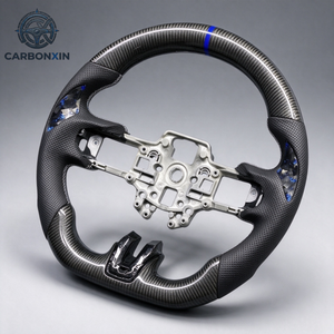 Volante Deportivo de Fibra de Carbono Forjado a Medida con 3 Radios para Mustang GT S650 Ecoboost S550 2018-2023 - Product Image 3