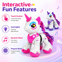 TOPSKY TOYS Kuda Robot Elektrik Interaktif Anak Unicorn 2.4G Remote Control Sensor Sentuh Lampu LED Suara - Penggunaan Dalam/Luar Ruangan