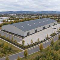 Panneau en laine minérale ignifuge pour entrepôt en acier, atelier, bureau, bâtiment métallique préfabriqué EN S355