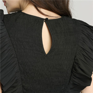 2020 Primavera Verano Popular negro mujer vestido tela de memoria cóctel vestido largo casual vestido para las mujeres - Product Image 5
