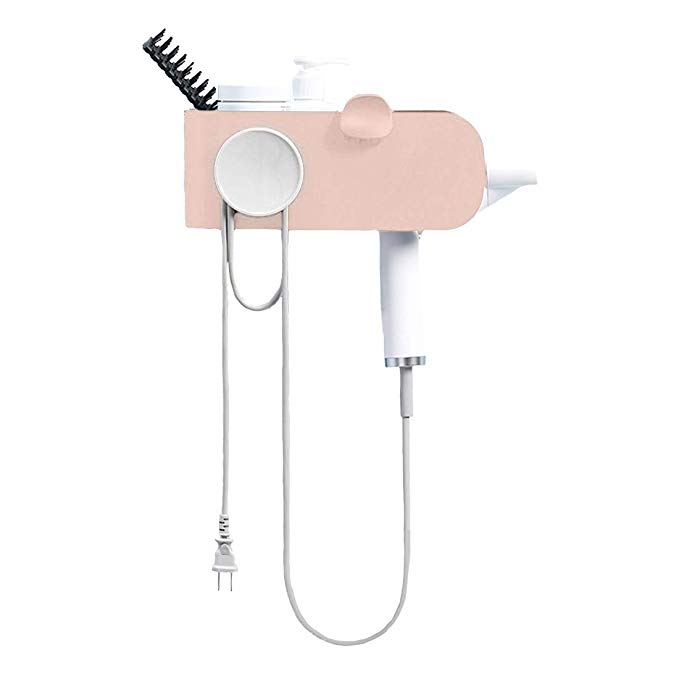 New Top seller Hair Dryer Holder No Drilling Adhesive Wall Mount Blow Dryer Holder Bathroom Hair Care Styling Tools Organizer