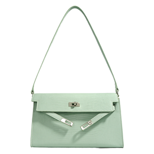 Bolso de mano cuadrado con tapa abatible de lujo de alta calidad para mujer, bolso de baile cruzado con forro de poliéster personalizable, cierre de cubierta de doble hombro - Product Image 4