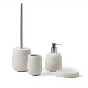 BEST Dailyart Ensemble d'accessoires de salle de bain en résine écologique quatre pièces - Product Image 4