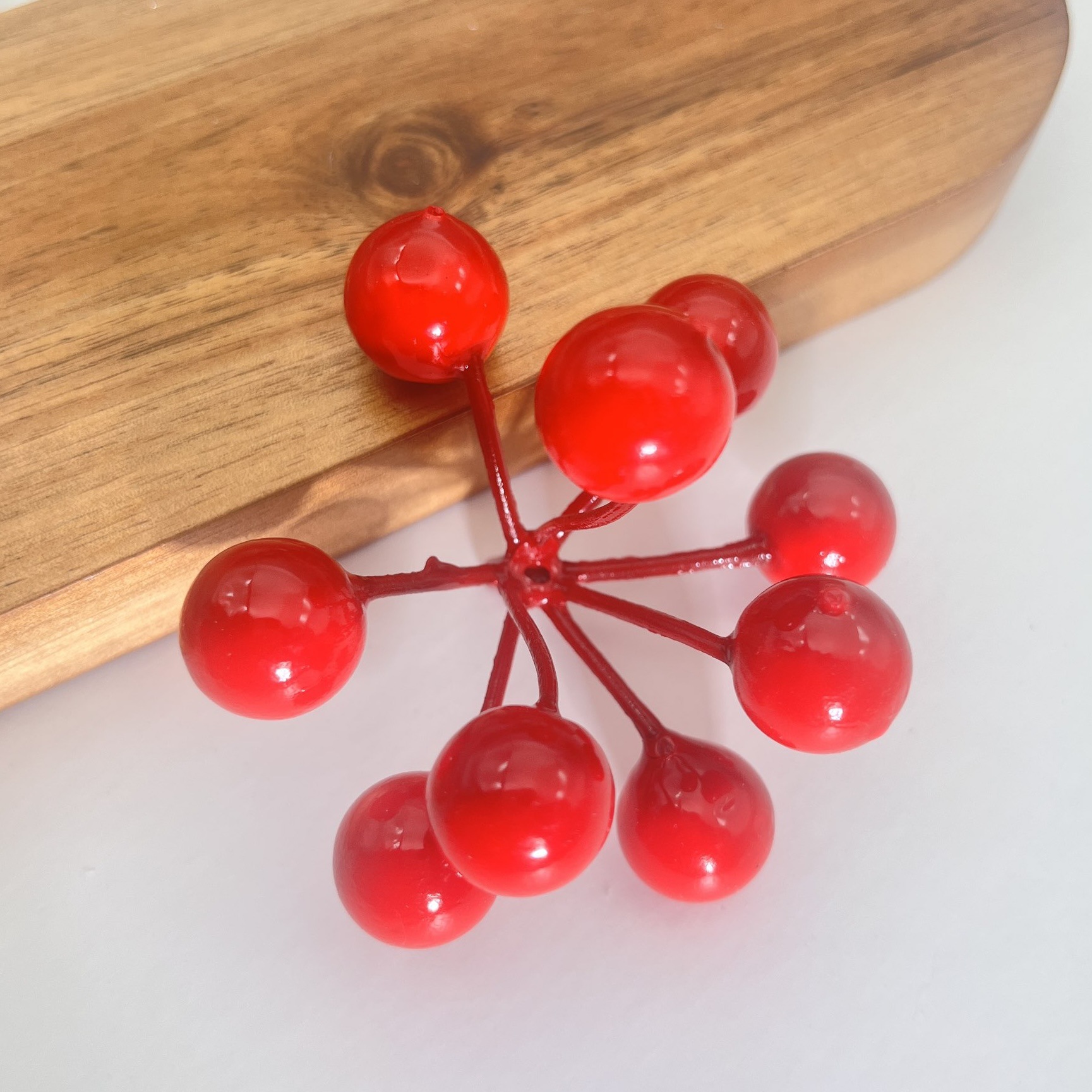 Cabeza de fruta de nueve puntas (roja)