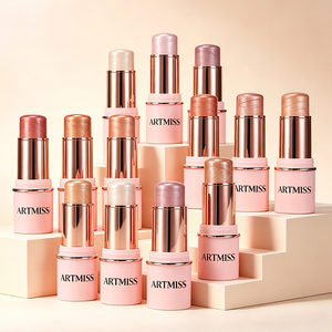 Prêt à expédier – Stick illuminateur haute pigmentation 13 couleurs, waterproof, longue tenue, pour visage et corps, stick contour scintillant, faible MOQ, vente en gros - Product Image 1