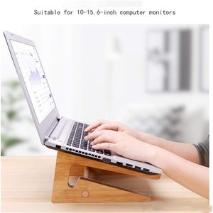Bamboo Laptop Stand <b>Foldable</b> Portable <b>Desk</b> Support for Laptops Cooling Design - Product Image 4