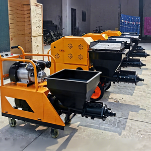 Máquina de Pulverización de Mortero SFJX, Tolva de 100L, Motor Eléctrico Amarillo, Alta Eficiencia, Uso en Construcción - Product Image 1