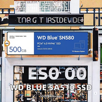 Pour WD Blue SN580 500GB SATA SSD Solid State Drive SATA III 1.8 4150 MB/S 6ms temps de recherche moyen dispositif de stockage en plastique en métal pour