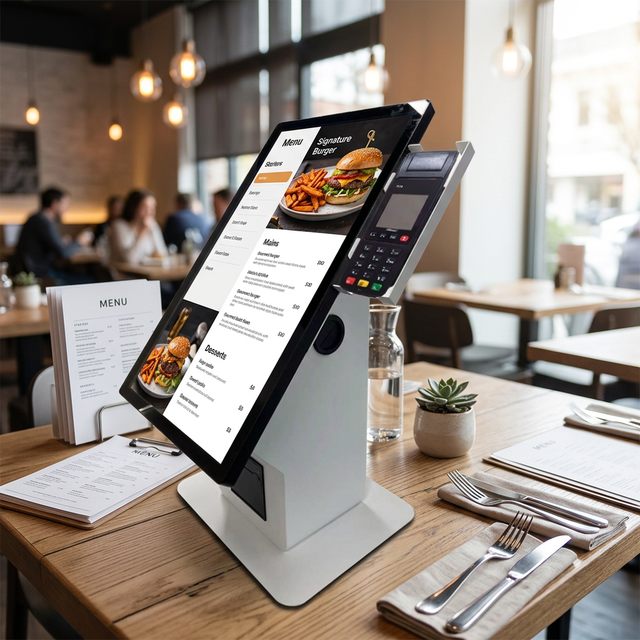 18.5inch Self Service Kiosk Touch Screen Payment Terminal POS Ordering Kiosk with Receipt Printer for Retail Restaurant