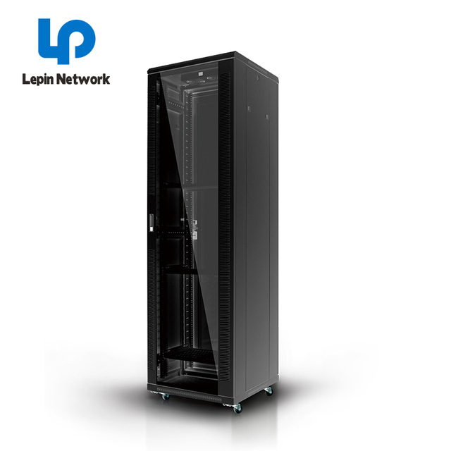 Nignbo Lepin Factory Customize Size 42u Rack Server Data Led Cabinet Ce 19u Vertical Wall Mount Glass Network Network Cabinet