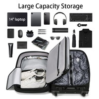 Ransel Perjalanan Kompresi Vakum yang Dapat Diperluas, Tahan Air, dengan Kompartemen Laptop dan Pengisian Daya USB, Kapasitas Besar untuk Bisnis, Hiking, dan Aktivitas Luar Ruangan