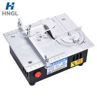 Gergaji Meja Mini 96W Pisau 2 Inci Mesin Pemotong Model PCB DIY Desktop Tinggi Dapat Disesuaikan 9000RPM
