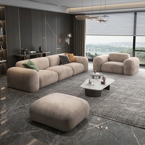 <span class=keywords><strong>Canapé</strong></span> modulaire incurvé en mousse bio tendance et durable pour une décoration esthétique de la pièce - Product Image 3
