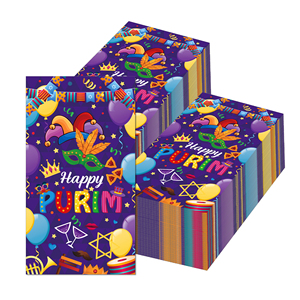 Huancai 20 serviettes de table jetables en papier pour invités, pour la fête juive de Pâque, serviettes de table pour le dîner, serviettes de toilette pour la salle de bain - Product Image 4