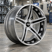 Jantes forgées noir brillant en trois parties, jantes en alliage de 15 à 24 pouces, 5x112 5x120 pour Mercedes-Benz Classe S, CLS, C63 AMG, BMW M3, M5, Série 7