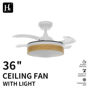 Ventilateur de plafond BLDC avec lampe LED dimmable, 4 pales, moderne, avec lumière et télécommande - Product Image 2