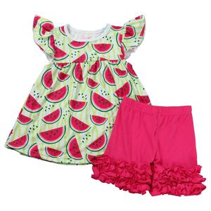 Ropa para Niños Pequeños, Vestido de Perlas con Estampado de Unicornio, Mickey, Delfín, Sandía, Mango y Piña, Conjunto para Bebé - Product Image 5