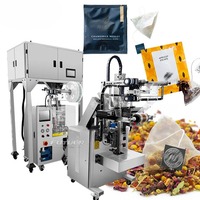 Machine d'emballage automatique pour sachets de thé triangulaires avec filtre intérieur et extérieur, pour thé aux herbes