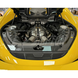 Pour Ferrari 296 - Ensemble de couvre-moteur arrière entièrement visible en fibre de carbone - Product Image 2
