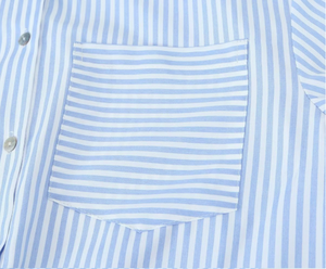 Chemise à rayures longue pour femmes, style tendance - Product Image 3