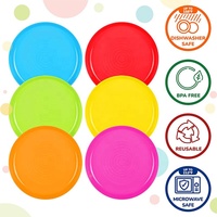 Assiettes de pique-nique pour tout-petits, ensemble d'assiettes pour enfants, luxe léger, écologiques, sans BPA, réutilisables, en plastique PP, pour les fêtes