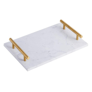 Elegant Decorative Natural Stone <strong>Marble</strong> Luxury Serving <strong>Tray</strong> for Counter Vanity Dessert Nightstand and Desk - Product Image 2
