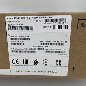 Commutateur géré L3 <span class=keywords><strong>JL261A</strong></span> <span class=keywords><strong>Aruba</strong></span> <span class=keywords><strong>2930F</strong></span>-24G-PoE+-4SFP, 24 ports Gigabit PoE+, budget de puissance 370W, 41G SFP Uplink, sans ventilateur, 1U, montage en rack - Product Image 2