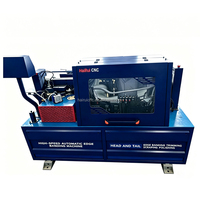Machine à chantourner avec rouleau de pression double face et dispositif de coupe d'extrémité pour cadre de porte en bois, placard, et lamination de bande de bordure en PVC et mélamine