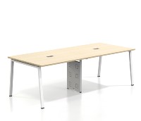 Bureau d'étude pour étudiants de bibliothèque universitaire moderne - Conception modulaire, couleurs et dimensions personnalisables, panneau MFC, cadre métallique, haute qualité
