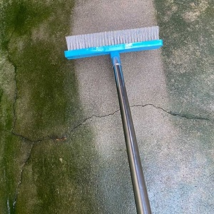 Brosse à récurer pour sol robuste avec brosse à récurer pour pont en acier inoxydable avec manche long - Product Image 3