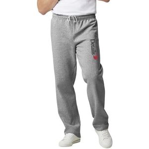 Pantalon de survêtement à fond ouvert en mélange lourd pour hommes avec broderie personnalisée 18400 modèles Logo Texts Add-On Option - Product Image 3