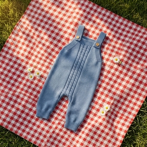 Combinaisons en tricot doux pour bébés et tout-petits unisexes, fermeture à boutons, décontractées, pour tous les jours, combinaison pour bébé d'automne - Product Image 4
