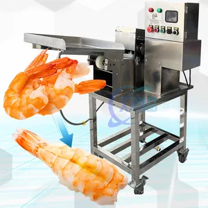 Sushi and shrimp belly opening machine Seafood and shrimp processing belly opening machine Cooked shrimp back cutting machine