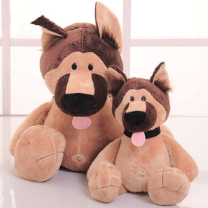 Schnauzer Figuur Duitse Herder Politiehond Schattige Pluche Speelgoed Meester Hond Pop Kinderen Cadeau Groothandel - Product Image 3