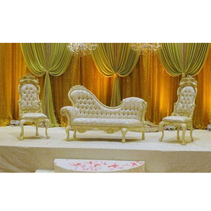 Moderno escenario de boda italiano sofá y sillas árabe ceremonia de boda escenario muebles conjunto musulmán boda evento escenario muebles - Product Image 1