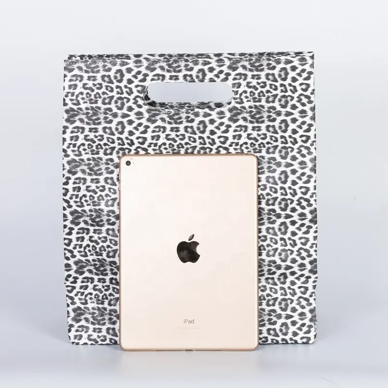 Hot Sale Leopard Pattern Dupont ECO Friendly Beach Washable Shopping Bags Tyvek Paper Tote Bag