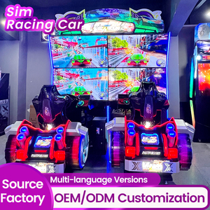 Indoor Game Center Full Motion Sim Racing Cockpit Arcade Racing Simulator Machine <strong>MetalWood</strong> 2 Car Racing Game English - Product Image 2