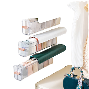 Moderno Non-marcatura scatola di immagazzinaggio in plastica da parete griglia trasparente per biancheria intima calzino cassetto reggiseno organizzazione <span class=keywords><strong>forma</strong></span> rettangolare - Product Image 3