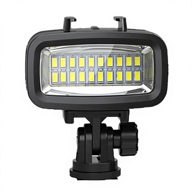 700LM Plastic Underwater Diving Photography Fill Light for Gopro Action Cameras Dual-Use & Surface 40m Waterproof