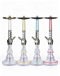 Set de Shisha de Aluminio, Tamaño Grande, Colores Variados, Kit de Fumar Portátil con Botella de Vidrio para Uso Social - Product Image 1