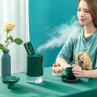 2023 Unique Portable sans fil 1000ml réservoir d'eau Mini humidificateur intelligent 2-en-1 Spray Rechargeable électronique Air ventilateur humidificateur