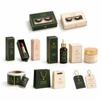 Carpeta Ecológica de Papel Kraft Reciclable de Alta Gama, Embalaje de Regalo Personalizado para Cosméticos, Laminación Mate para Crema de Ojos y Productos de Belleza