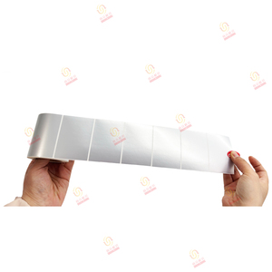 Упаковка Серебряная пустота наклейка со штрих-кодом этикетка клейкая этикетка наклейка 1x2 дюймов - Product Image 1