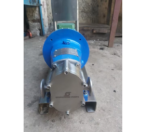 Bombas de lóbulos rotativas de acero inoxidable con motor de CA higiénico de 2hp para transferencia de líquidos en plantas farmacéuticas de bebidas lácteas y alimentos - Product Image 6