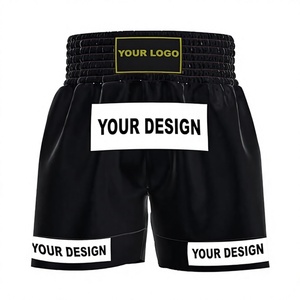 Pantalones Cortos de Muay Thai Personalizados Estilo Boxeo, Ropa Cómoda para Peleas, para Hombres, Mujeres, Niños y Niñas, Equipo de MMA, Kickboxing, Color Sólido - Product Image 1