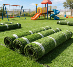 Césped Artificial para Jardín y Paisajismo, Ecológico, Impermeable, de Alta Densidad, Ignífugo, Antideslizante, Verde - Product Image 1