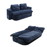 Canapé modulaire pliable en velours côtelé, contemporain et peu encombrant, un incontournable pour les villas, appartements et salons.
