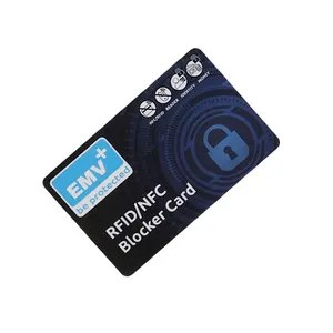Protecteur de carte de crédit sécurisé Offres Spéciales 13.56Mhz RFID Blocker Card Anti-écrémage Anti-vol RFID Blocage Card