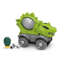 Deformed 공룡 모델 stegosaurus 믹서 트럭 퍼즐 자동차 소년 장난감 공룡